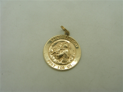 14k yellow gold Saint Anthony 