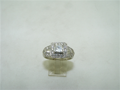 14k white gold diamond ring