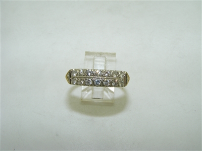 14k yellow and white gold diamond ring