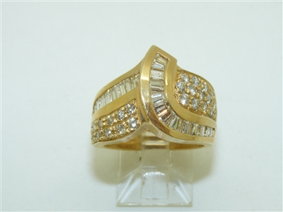 14k Yellow Gold Diamond Ring