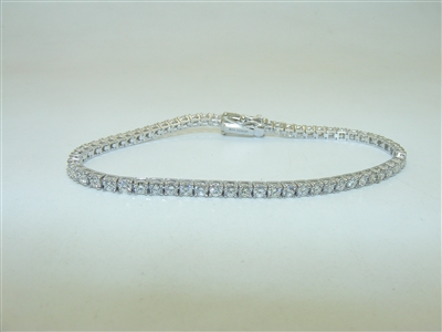 18k White Gold Diamond Tennis Bracelet