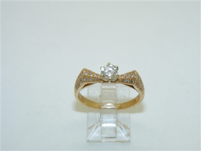 14k Yellow Gold Diamond Ring