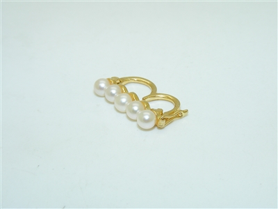 14k Yellow Gold Pearl Shortener Clasp