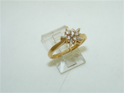 14k Yellow Gold Diamond Ring