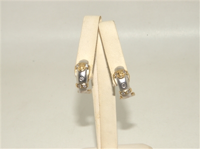 14k yellow gold Belt Earrings