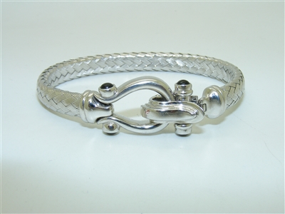 14k White gold Bangle Bracelet Clasp