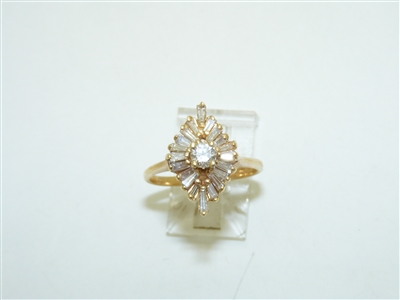 Beautiful 14k Yellow Gold Diamond Ring