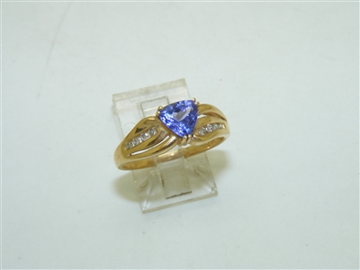 14k Yellow Gold Tanzanite Ring