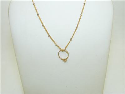 14k Yellow Gold Baby Ring Pendant