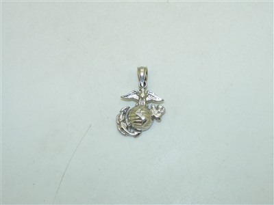 14k white Gold Marine Pendant