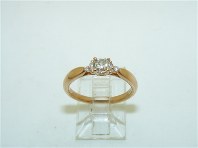 20k Rose Gold Diamond Ring