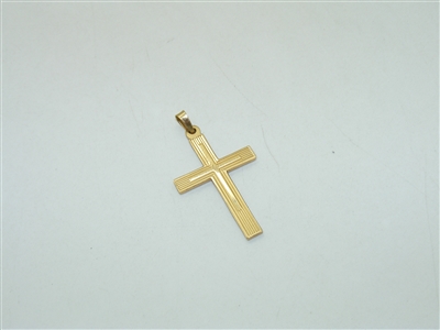 14k Yellow Gold Cross Pendant