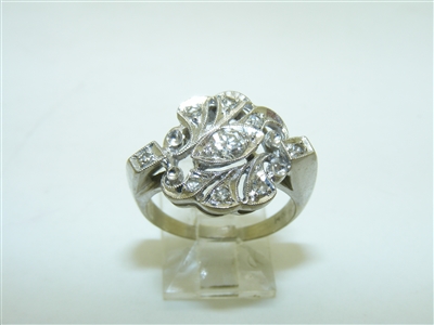 Vintage 14k White Gold Dimaond Ring