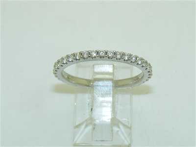 14k White Gold Eternity Diamond Band