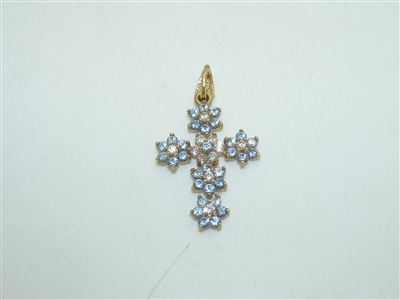 14k Yellow Gold Cross Pendant