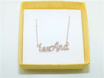 14k Rose Gold Leeana Diamond Pendant Necklace