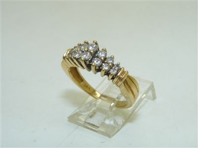 14k Yellow Gold Gorgeous Diamond Ring