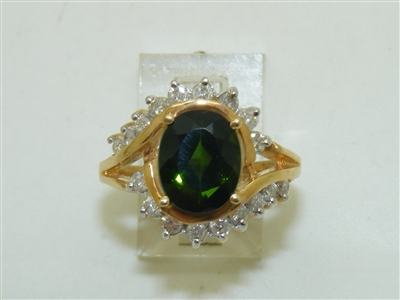 14k Yellow Yellow Gold Peridot Ring