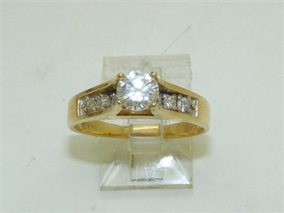 14k Yellow gold Diamond Ring