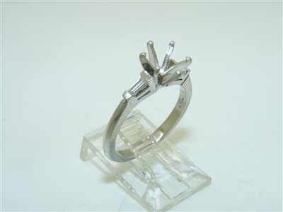 Platinum open setting Diamond Ring