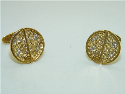 Dunhill Yellow Gold Cuff Links