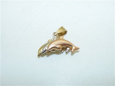 14k Dolphin Pendant