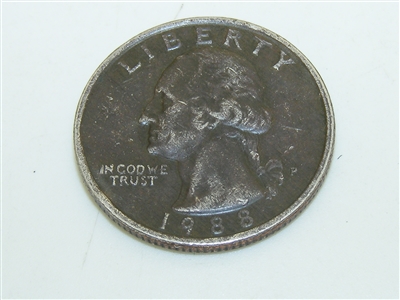 1988 US QUARTER MINT MARK P (RARE) CIRCULATED