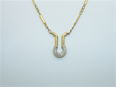 18k Yellow and White Gold Necklace