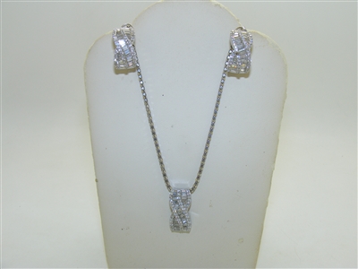 Sterling Silver Necklace and Earrings Set