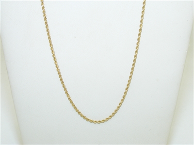 14k Yellow Gold Rope Chain