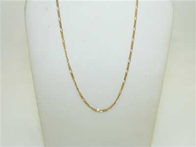 18k Yellow Gold Figaro Chain