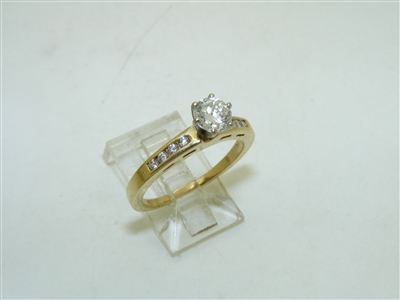 14k Yellow And White Gold Engagement Ring