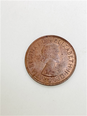 QUEEN ELIZABETH 2 1962 One Penny