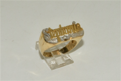 14k Yellow Gold "Stephanie" Named Ring