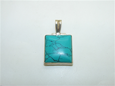 Sterling Silver Turquoise Pendant