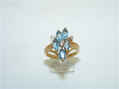 14k yellow Gold Topaz Ring