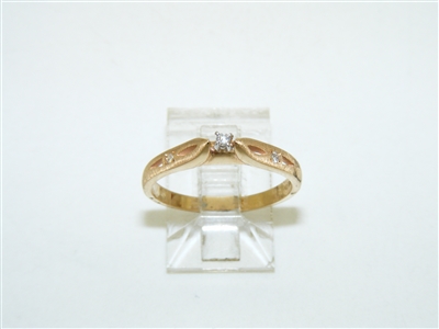 14k Yellow Gold Diamond ring