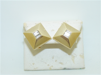 14k yellow Gold French Clip Earrings