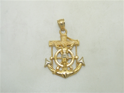 Jesus Christ Yellow Gold Pendant