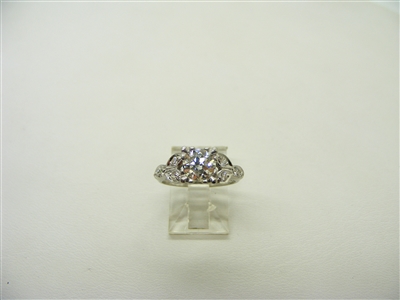 Vintage Platinum Diamond Engagement Ring