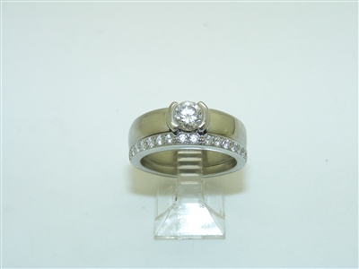 Platinum Set Pre Owned Diamonds Wedding Ring