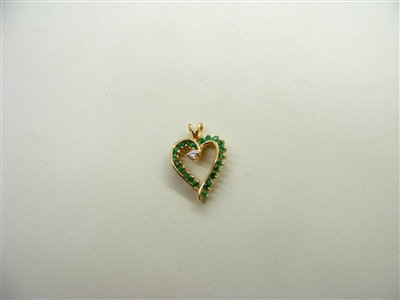 Emerald Heart Pendant