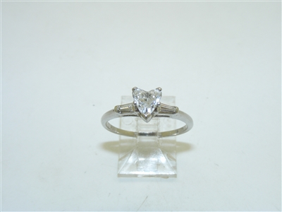 14k White Gold Diamond Engagement Ring