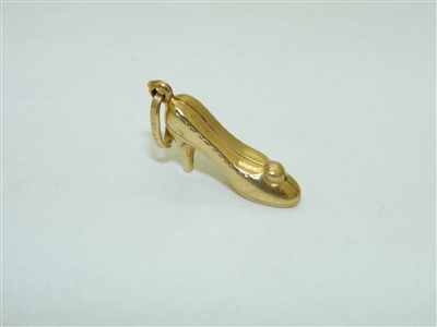 14k Yellow Gold Heel Pendant