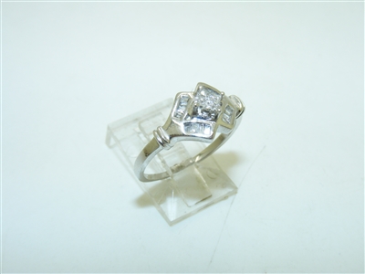 14k White Gold Diamond Ring