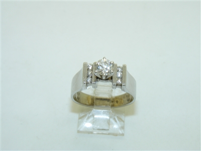 14k White Gold Beautiful Engagement Ring