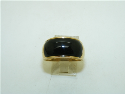 14k yellow Gold Onyx Ring