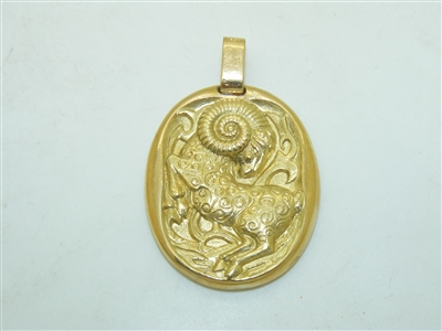 Cartier Yellow Gold Aries Zodiac Pendant