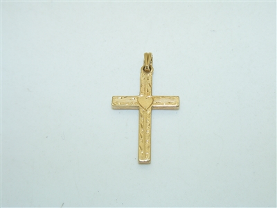 14k Yellow Gold Cross