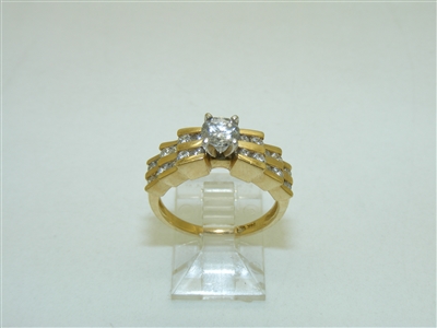 Gorgeous Diamond 14k Yellow Gold Ring